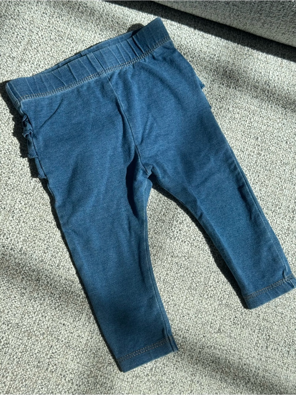 Cat & Jack Navy Blue Ruffle Butt Leggings